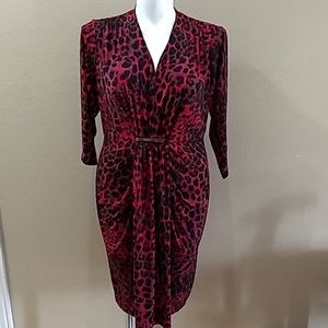 Lane Bryant 3/4 sleeve Animal Print Dress